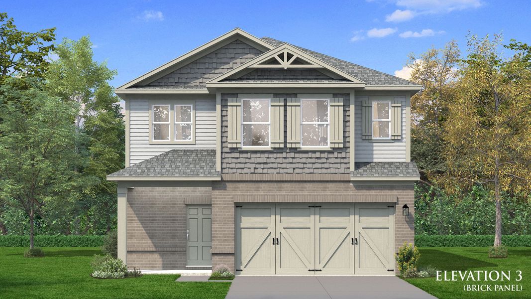 Front exterior of a home in the Ansley Trails community, located in Douglasville, GA (Image 4).