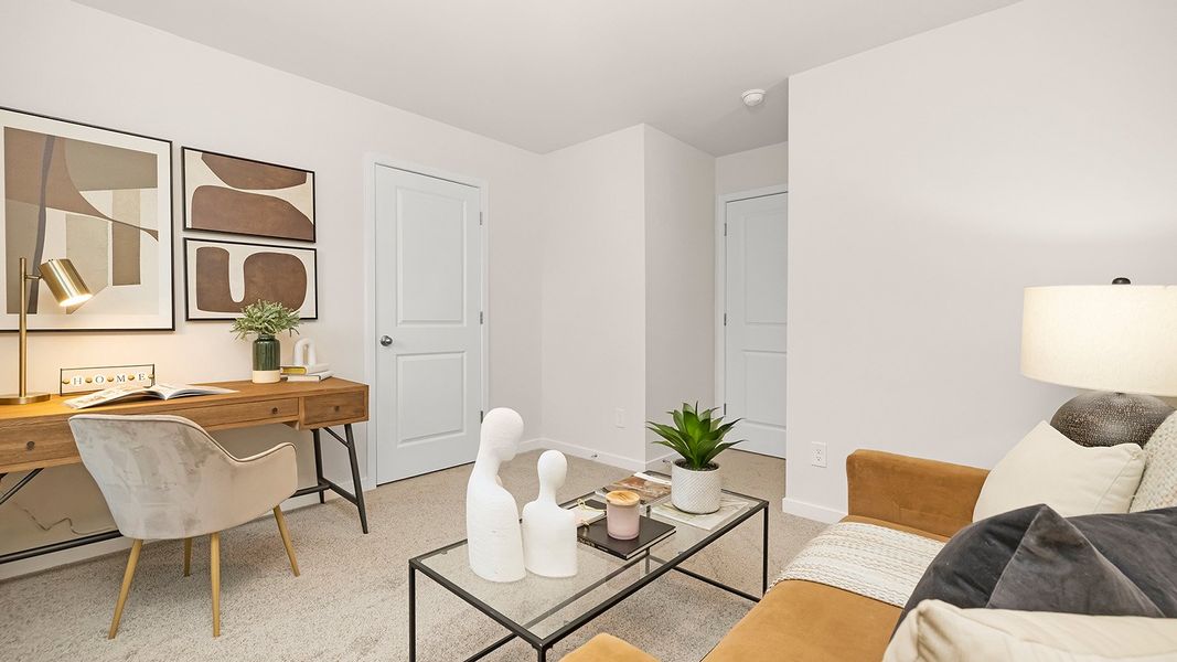 Furnished interior in a model home at Woodhaven at Chester in Chester (Image 25). Furnished interior in a model home at Woodhaven at Chester in Chester (Image 25).