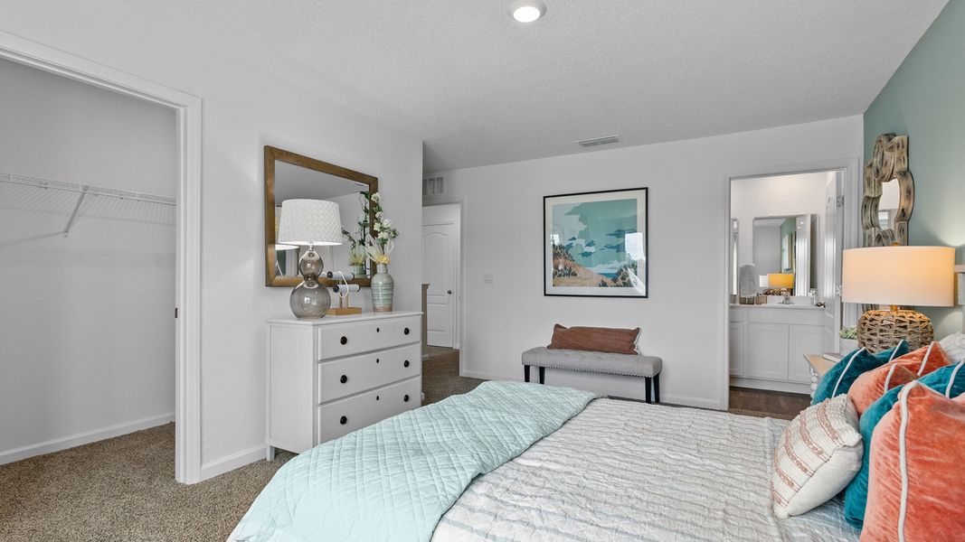 Furnished interior in a model home at The Landing in Middleburg (Image 29).