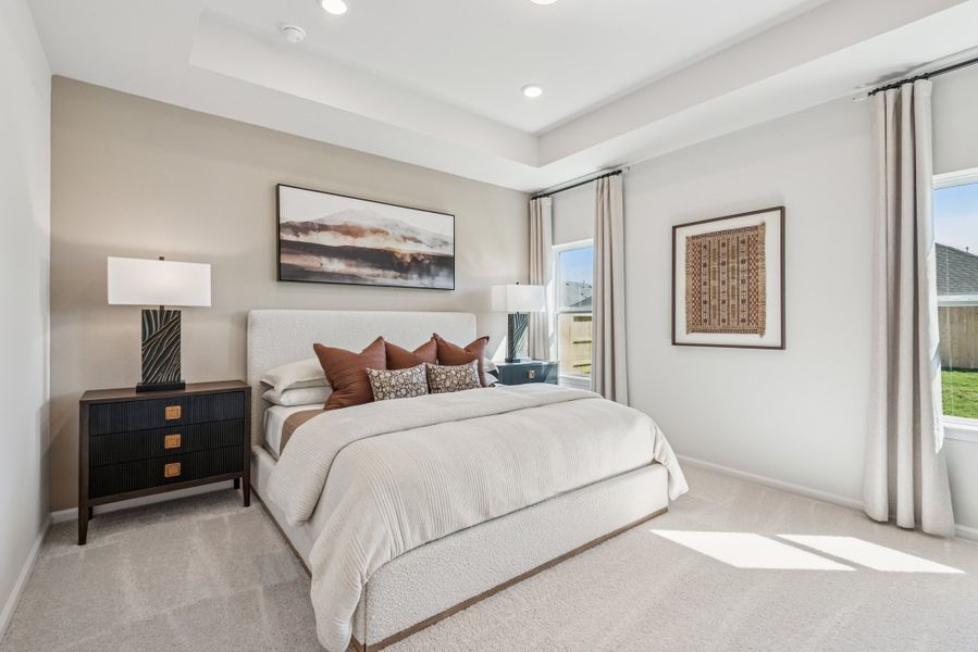 Furnished interior in a model home at Bay Creek in Baytown (Image 11).