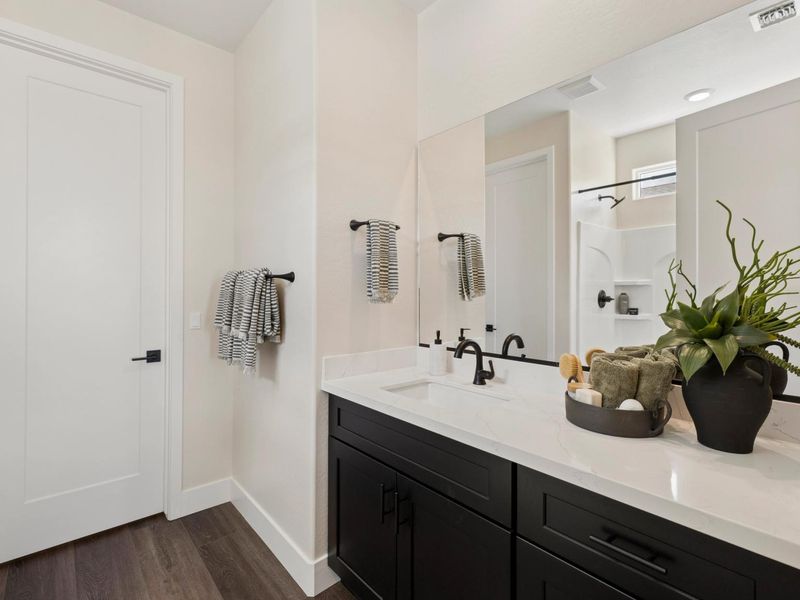 Furnished interior in a model home at South Ranch Western Collection in Prescott (Image 25).