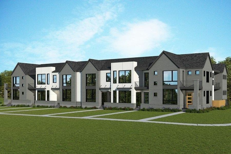 Image 3 of the Mueller – Flex Row Homes community in Austin, TX.