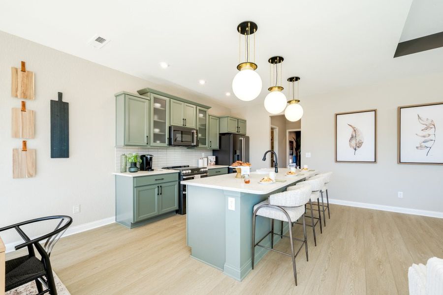 Furnished interior in a model home at Leeland Farms in Fuquay Varina (Image 36).