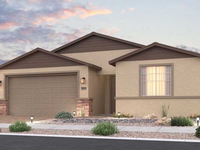 Front exterior of a home in the North Ridge at Pronghorn Ranch community, located in Prescott Valley, AZ (Image 10). Front exterior of a home in the North Ridge at Pronghorn Ranch community, located in Prescott Valley, AZ (Image 10).