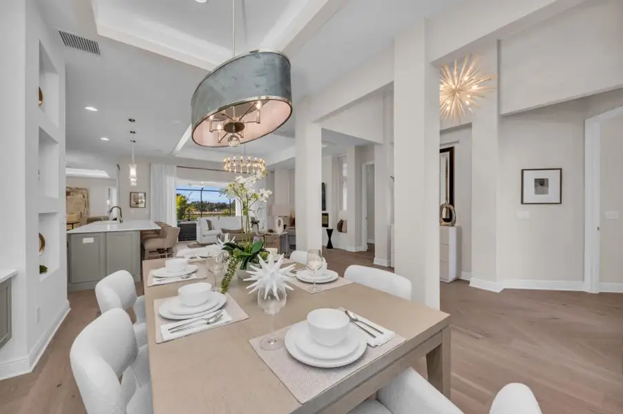 Furnished interior in a model home at Legends Bay in Bradenton (Image 208).
