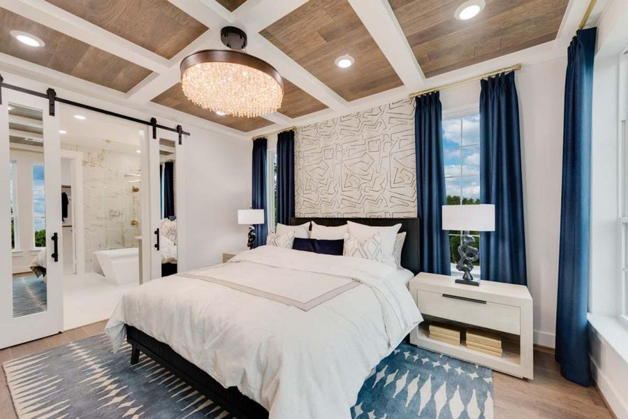 Furnished interior in a model home at Goodland in Prairie Ridge in Venus (Image 8).