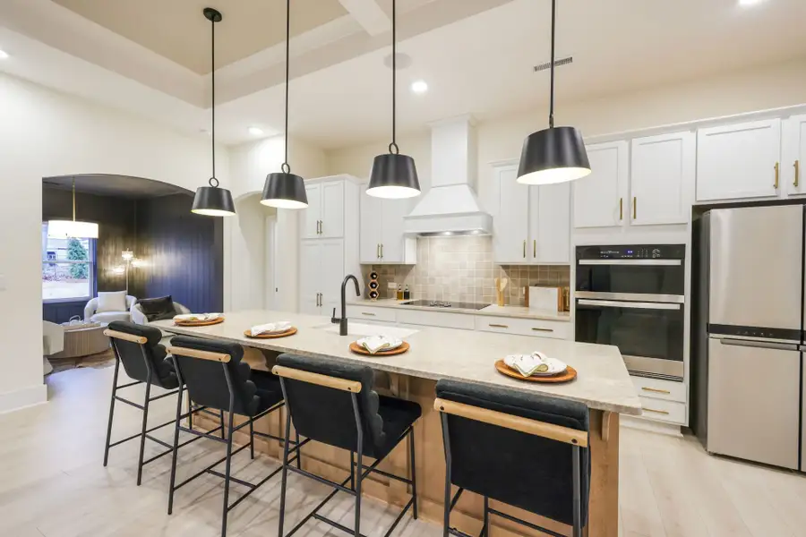 Furnished interior in a model home at Huntington Hills in Lincolnton (Image 6).