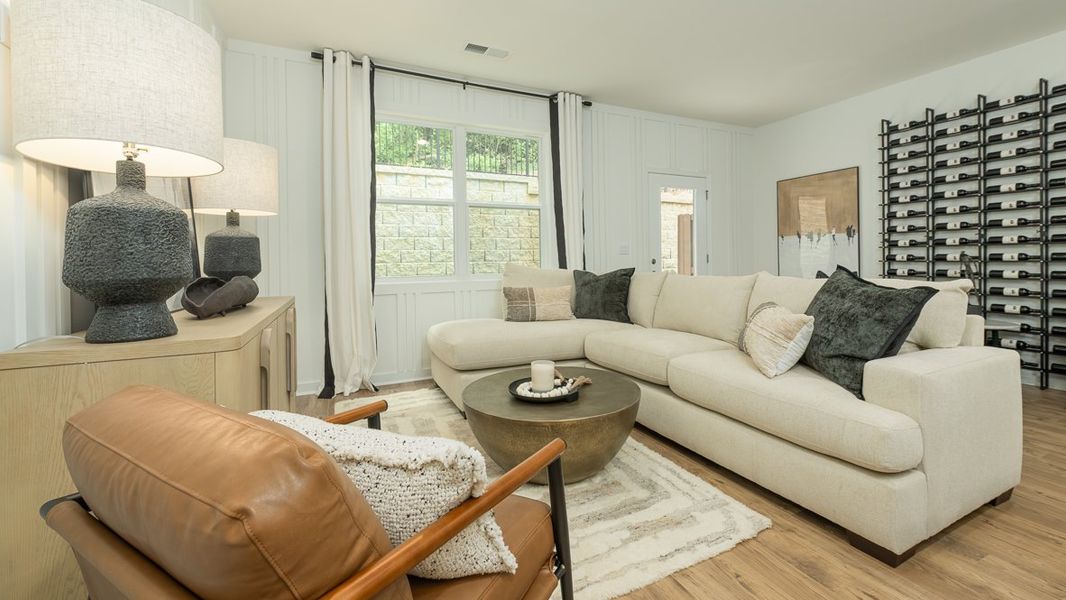 Furnished interior in a model home at Towns at Monroe in Atlanta (Image 3).