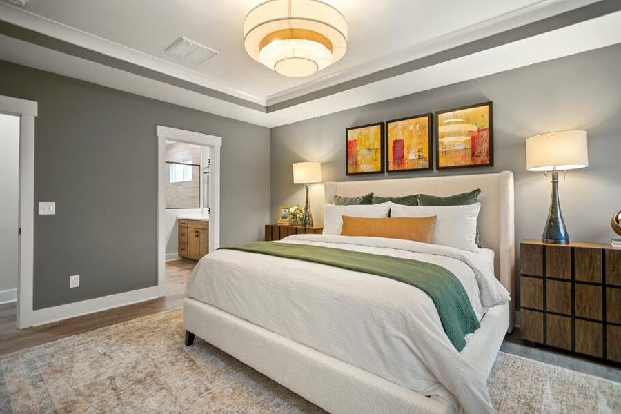 Furnished interior in a model home at Wexford in Elon (Image 14).