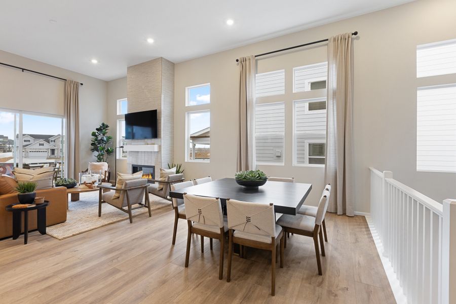 Furnished interior in a model home at The Estates Collection at Murphy Creek in Aurora (Image 5).