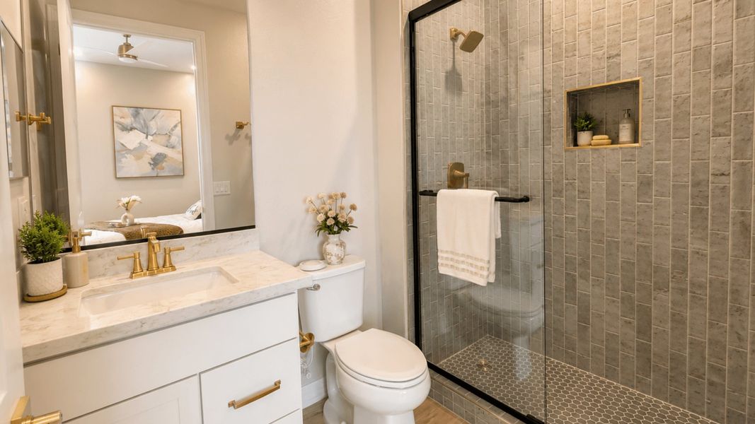 Furnished interior in a model home at Fairways in Victory at Verrado in Buckeye (Image 49).
