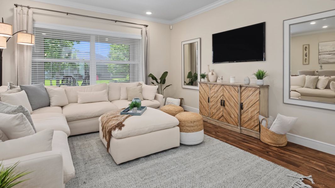 Furnished interior in a model home at Sebastian Highlands in Sebastian (Image 6).