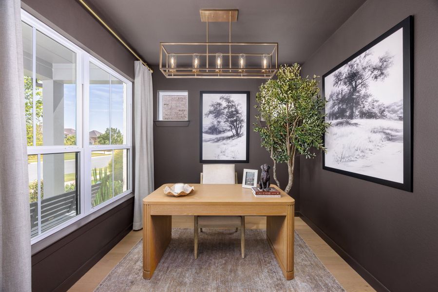Furnished interior in a model home at Pecan Square in Northlake (Image 38). Furnished interior in a model home at Pecan Square in Northlake (Image 38).