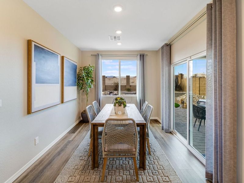 Furnished interior in a model home at South Ranch Destination Collection in Prescott (Image 8).