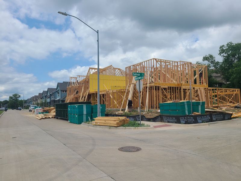 New townhomes rise with modern design in Lake Parc Village Townhomes by Veralux Homes in Fort Worth, TX. New townhomes rise with modern design in Lake Parc Village Townhomes by Veralux Homes in Fort Worth, TX.