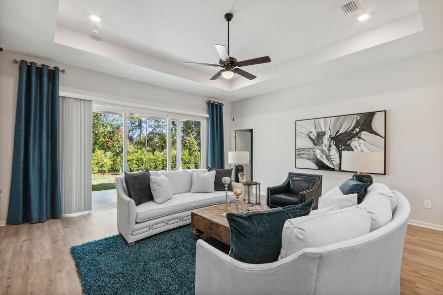 Furnished interior in a model home at Weston Woods in Jacksonville (Image 19). Furnished interior in a model home at Weston Woods in Jacksonville (Image 19).