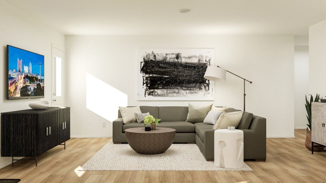 Furnished interior in a model home at Trinity Crossing: Cottage Collection in Forney (Image 25). Furnished interior in a model home at Trinity Crossing: Cottage Collection in Forney (Image 25).