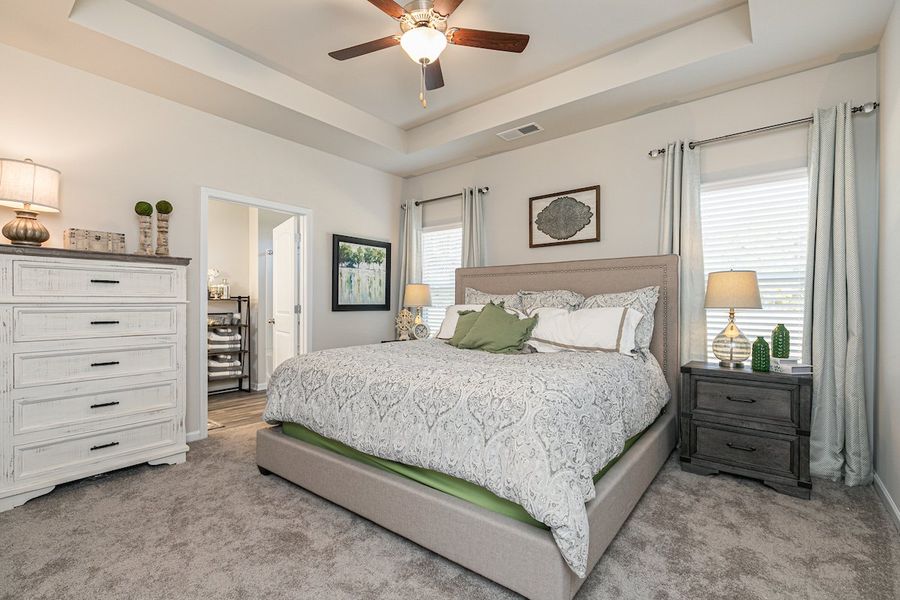 Furnished interior in a model home at The Cottages of Silvertown in Thomaston (Image 40).