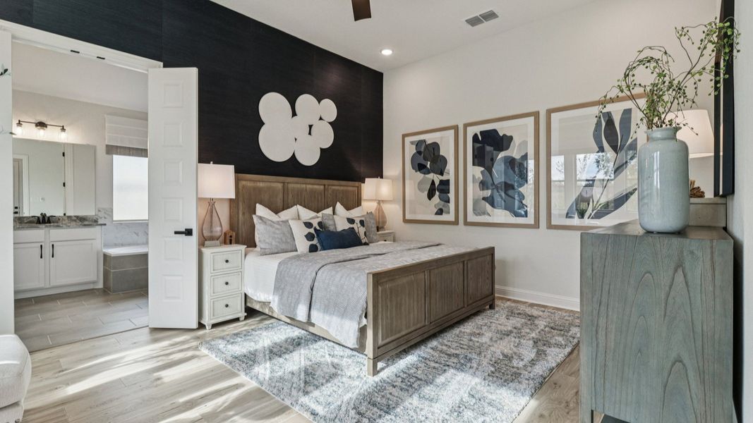 Furnished interior in a model home at The Crossvine in Schertz (Image 35). Furnished interior in a model home at The Crossvine in Schertz (Image 35).