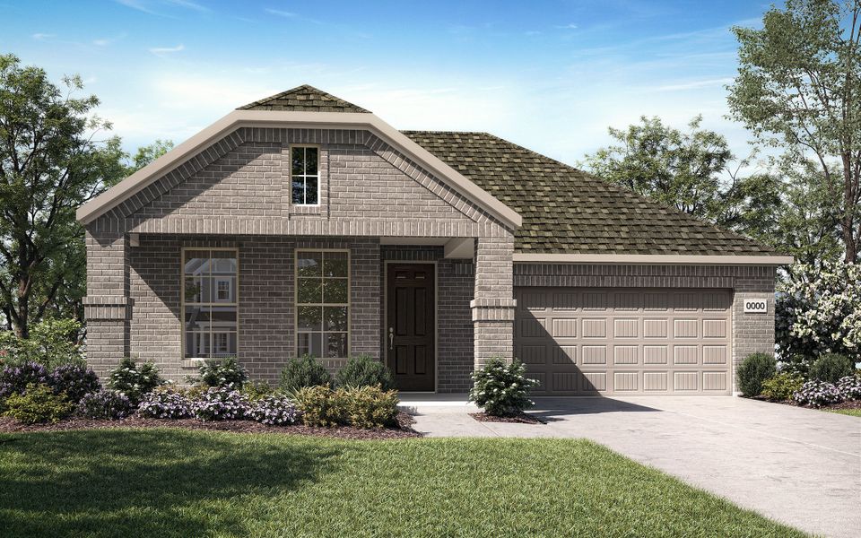 Front exterior of a home in the Union Park 50s community, located in Little Elm, TX (Image 20).