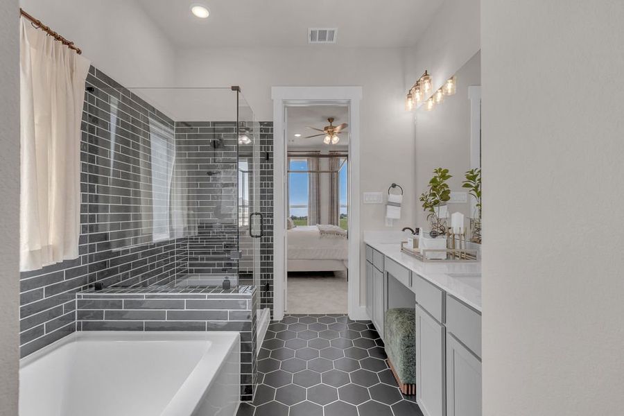 Furnished interior in a model home at Attwater in Waller (Image 33). Furnished interior in a model home at Attwater in Waller (Image 33).