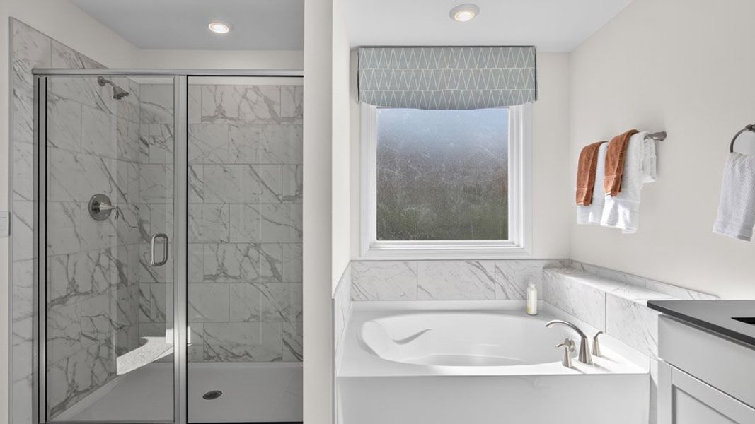 Furnished interior in a model home at The Manors at Martin Farms in Aberdeen (Image 11).