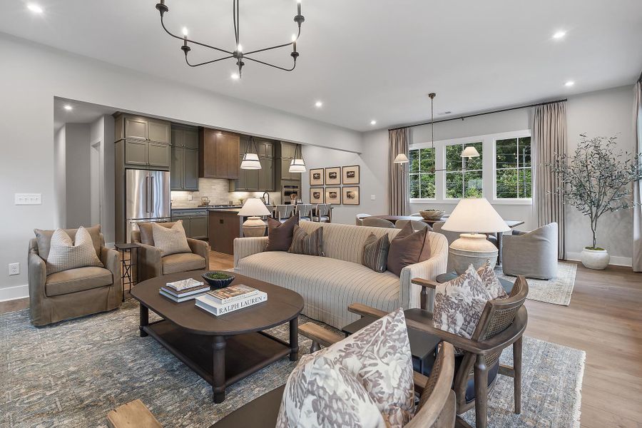 Furnished interior in a model home at Social Circle in Chattanooga (Image 19).