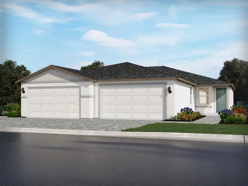 Elevation B for the Sawyer and Everett floorplans