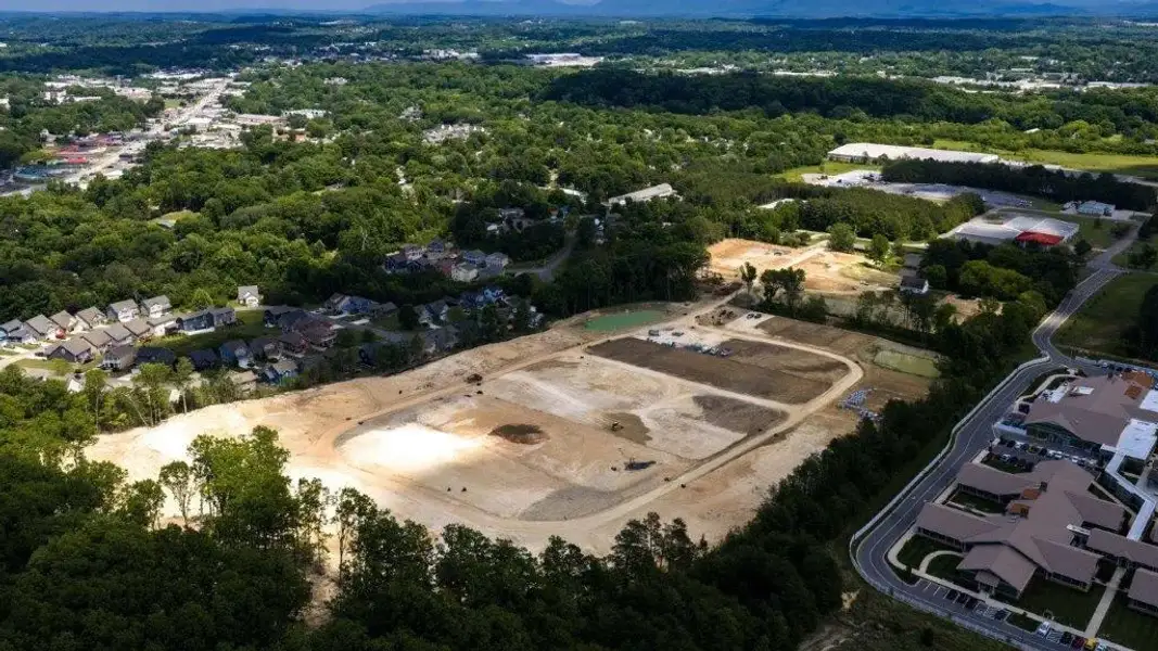 Site preparation and early development at Westland Ridge in Cleveland, TN (Image 26).