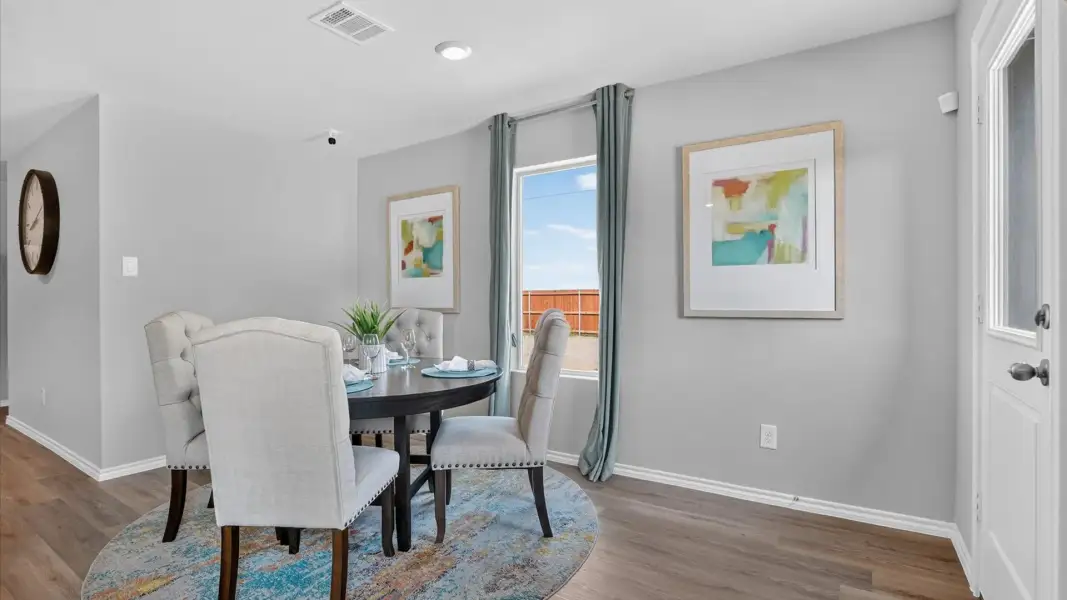 Furnished interior in a model home at Blackbird Estates in Mineral Wells (Image 8).