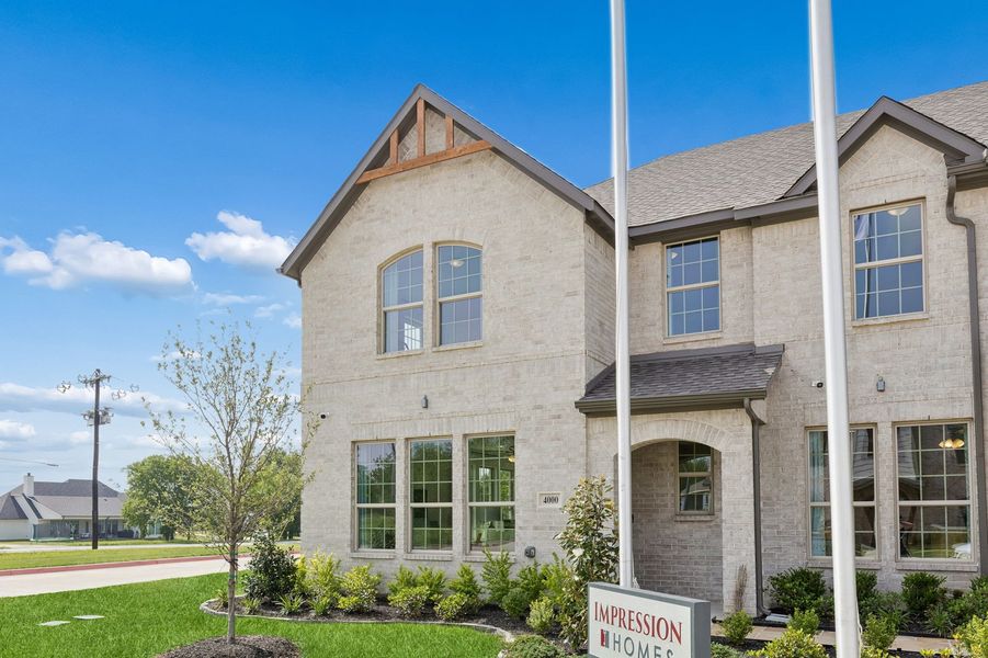 Front exterior of a home in the Sanger Circle – Townhomes community, located in Sanger, TX (Image 40). Front exterior of a home in the Sanger Circle – Townhomes community, located in Sanger, TX (Image 40).