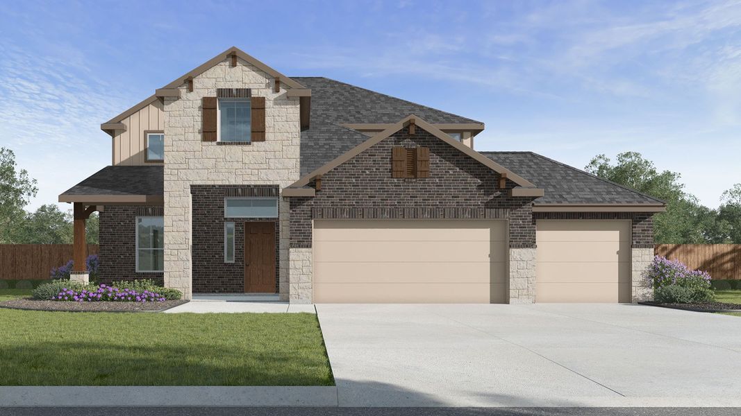 Front exterior of a home in the The Woods community, located in Lumberton, TX (Image 4). Front exterior of a home in the The Woods community, located in Lumberton, TX (Image 4).