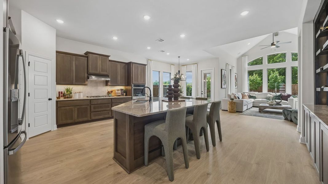Furnished interior in a model home at Westpoint Park in Fort Worth (Image 9).