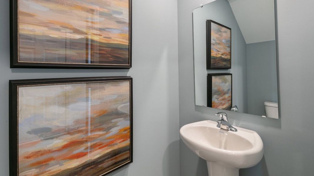 Furnished interior in a model home at Battle Crossing in Raleigh (Image 4).