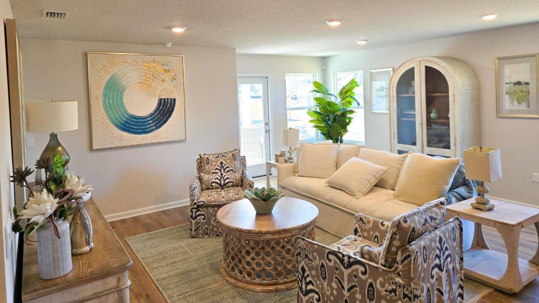 Furnished interior in a model home at The Hammocks in Crawfordville (Image 9). Furnished interior in a model home at The Hammocks in Crawfordville (Image 9).