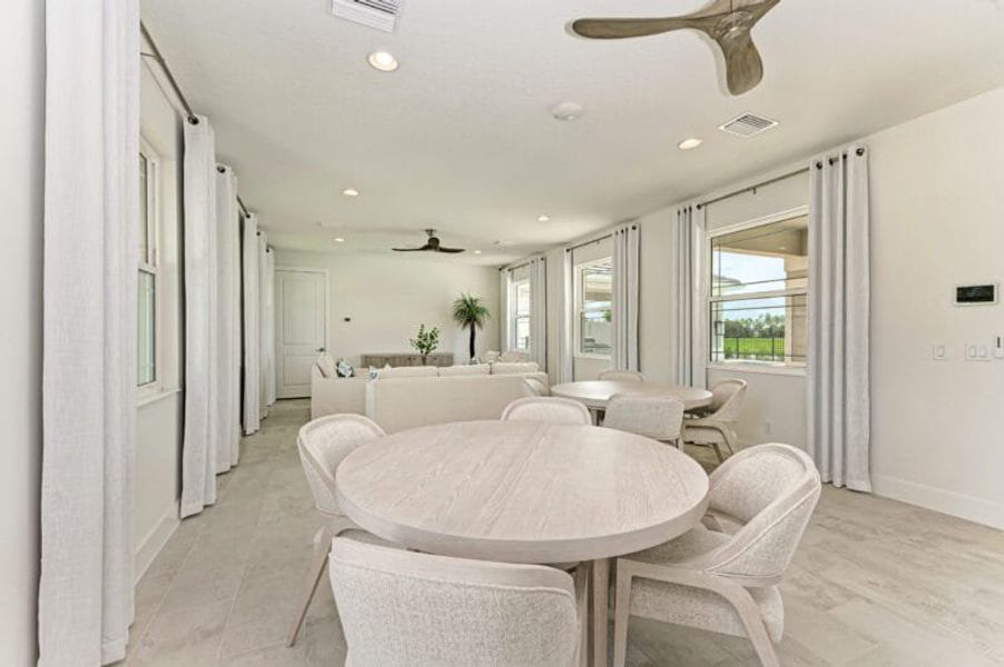 Furnished interior in a model home at The Laurels in Parrish (Image 52).