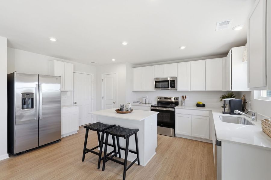 Chef-inspired kitchens with abundant storage and counterspace to prep, gather, and create Chef-inspired kitchens with abundant storage and counterspace to prep, gather, and create