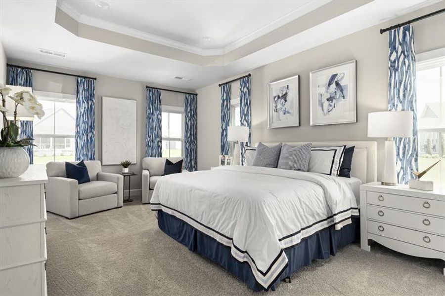 Furnished interior in a model home at Linden Park in Duncan (Image 7).