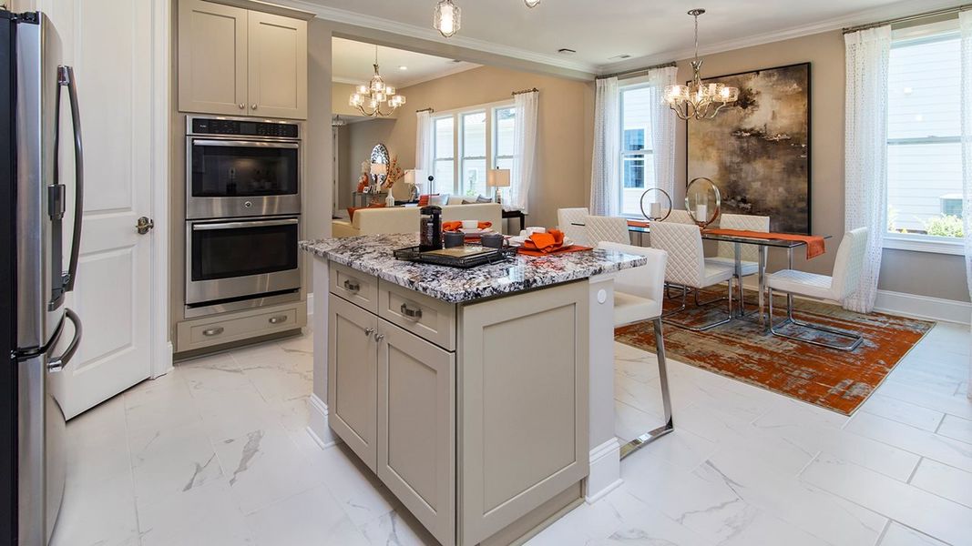 Furnished interior in a model home at The Ponds in Summerville (Image 5).