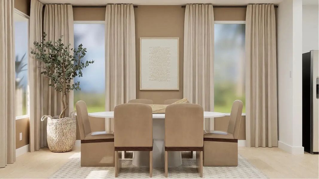 Furnished interior in a model home at Waterlin in St. Cloud (Image 26).