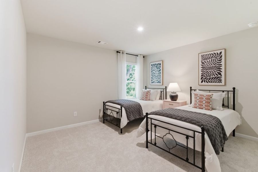 Furnished interior in a model home at Silver Leaf in Dawsonville (Image 17).