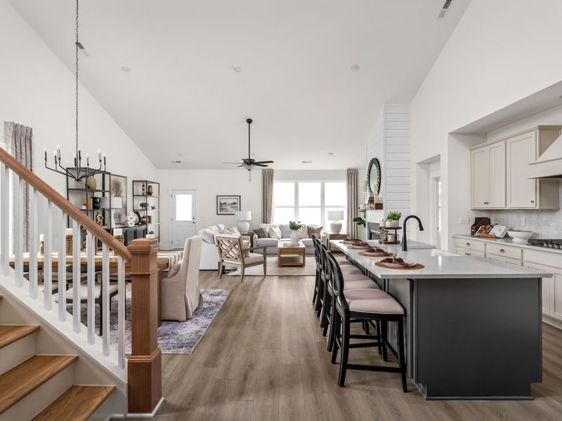 Furnished interior in a model home at Woods Crossing in Gallatin (Image 3).