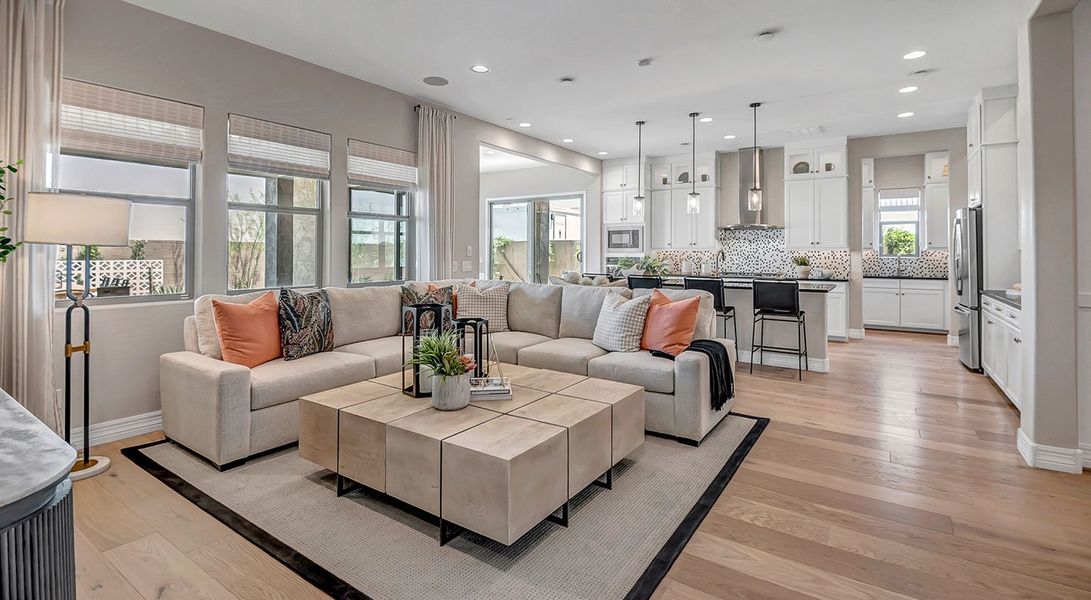 Furnished interior in a model home at Fire Sky at Alamar in Avondale (Image 37).