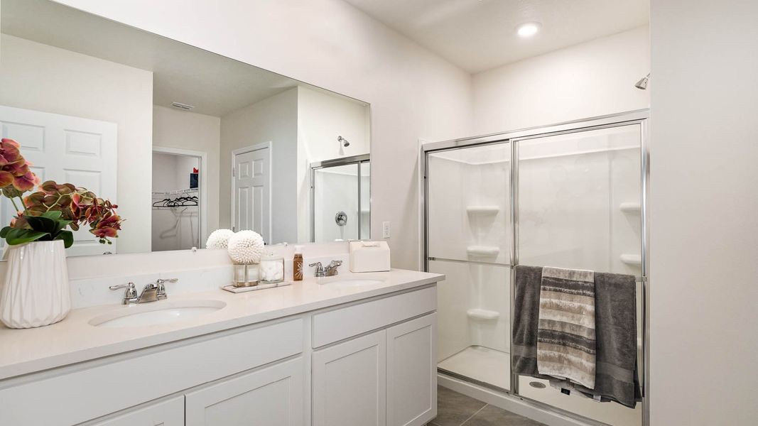 Furnished interior in a model home at Morningside in Fort Pierce (Image 28).