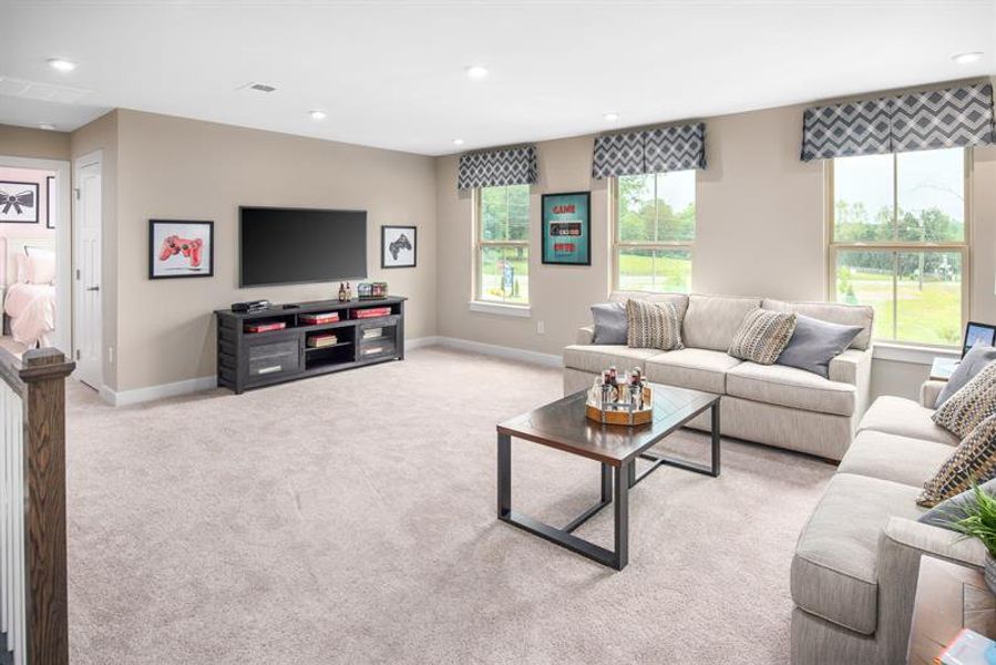 Furnished interior in a model home at Berkeley in Spartanburg (Image 15).