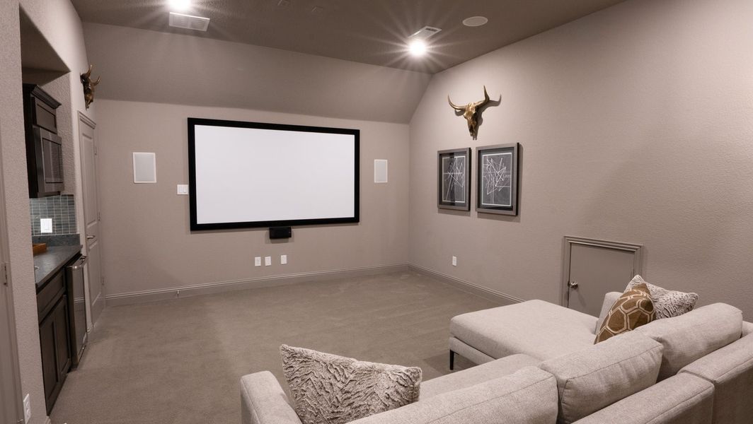 Furnished interior in a model home at La Frontera in Fort Worth (Image 8).