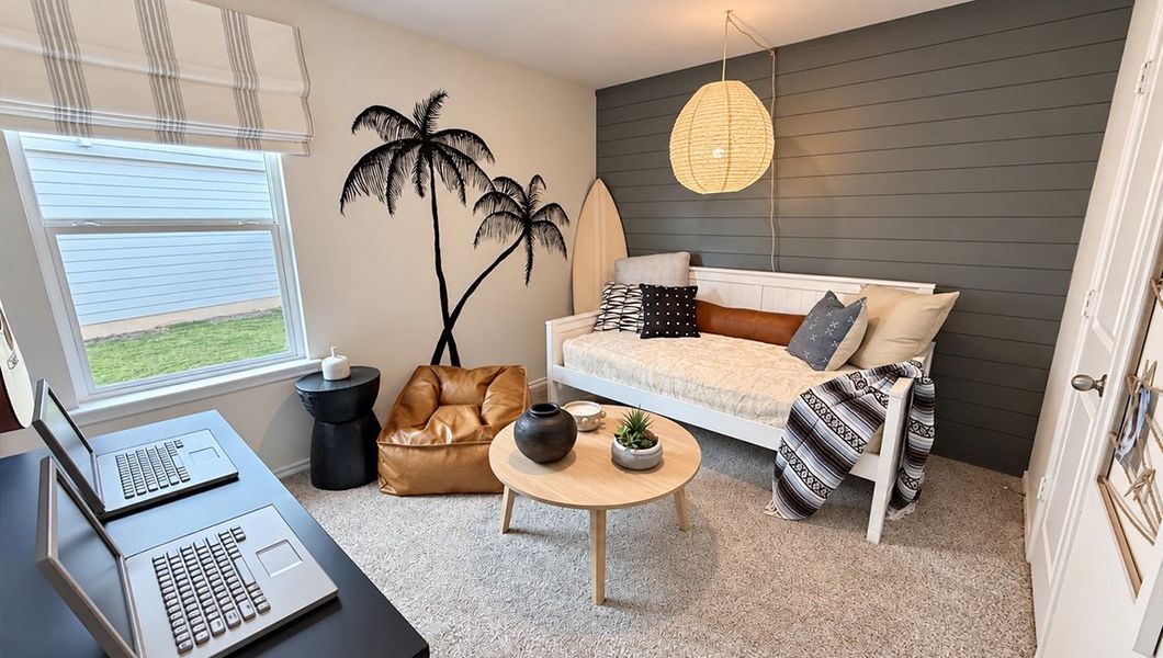 Furnished interior in a model home at Redbird Ranch in San Antonio (Image 57).