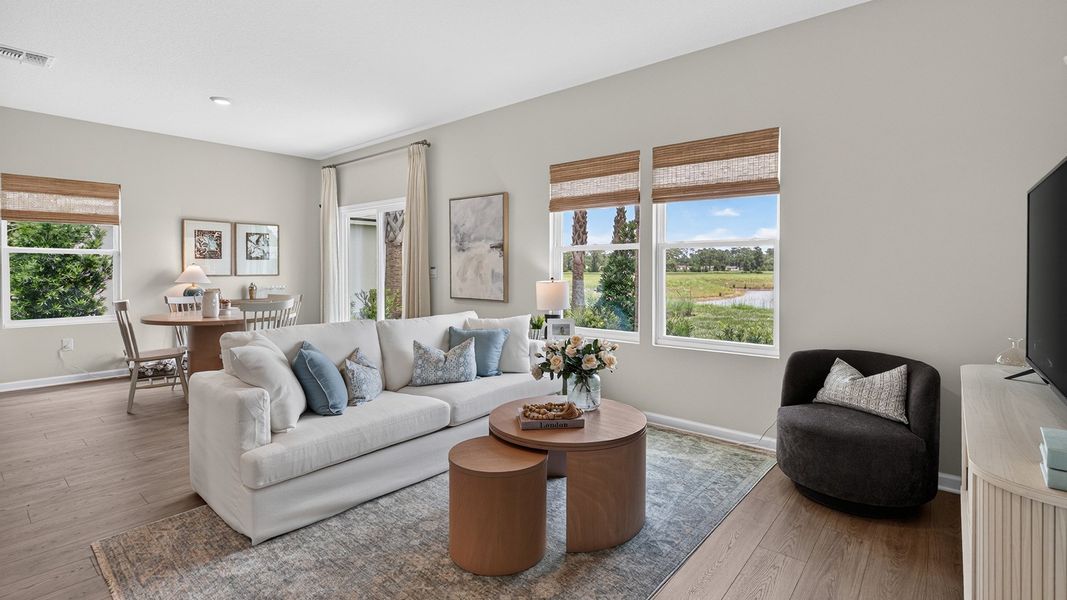 Furnished interior in a model home at Bridle Creek in Jacksonville (Image 35).