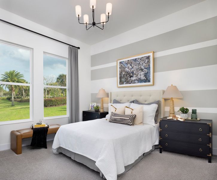 Furnished interior in a model home at Palmera Wellen Park - Classic Series in Venice (Image 25).