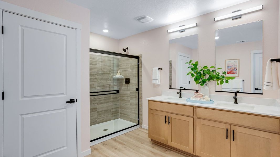 Furnished interior in a model home at Granary in Johnstown (Image 13).